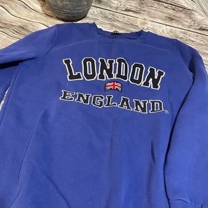 Bright blue new sweatshirt